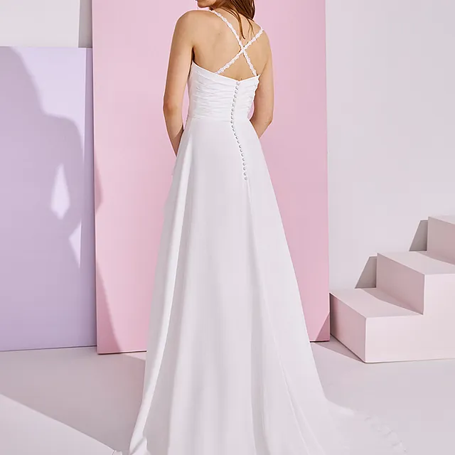  FRANKIE Pronovias Group W 1 Vestido Gasa,drapeado talla 42 Antes 1390€ Probar y llevar 699€ 